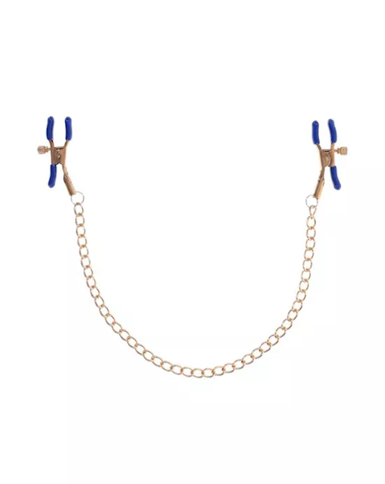 Sex and Mischief Cougar Chained Nipple Clamps