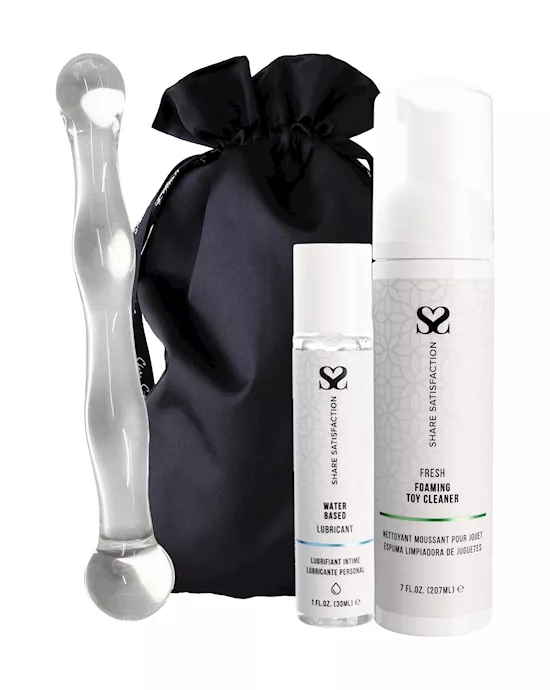FREE Lucent Rippled Glass Massager  Essentials Bundle