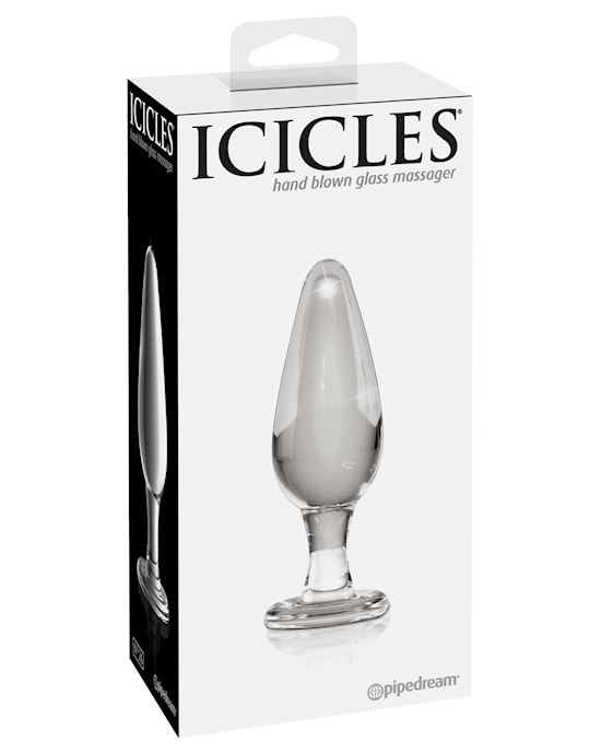 Icicles Hand Crafted Glass Anal Toy No 26