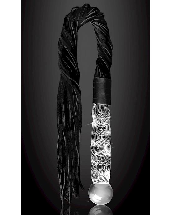 Icicles Hand-crafted Glass Flogger No 38