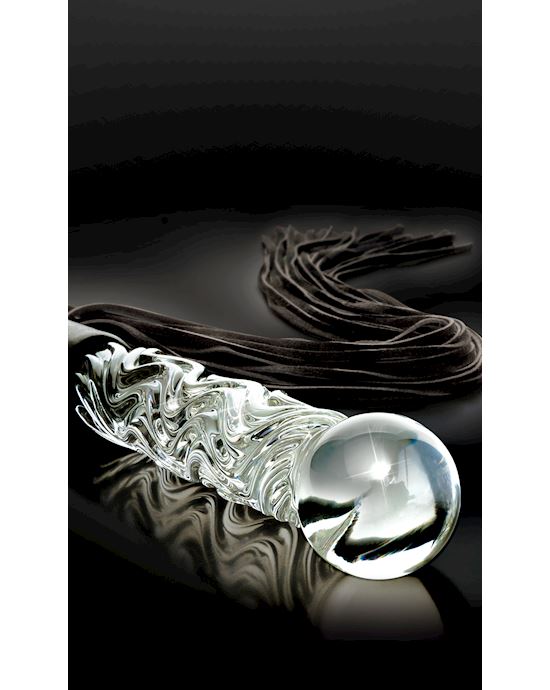 Icicles Hand-crafted Glass Flogger No 38