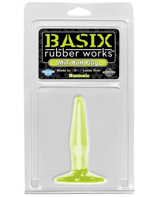 Basix Mini Butt Plug Glow