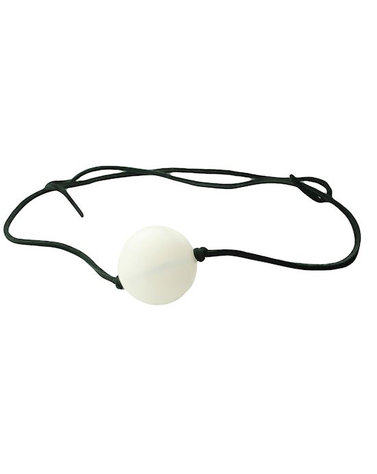 175 Plastic Ball Gag With Leather Thong Strap