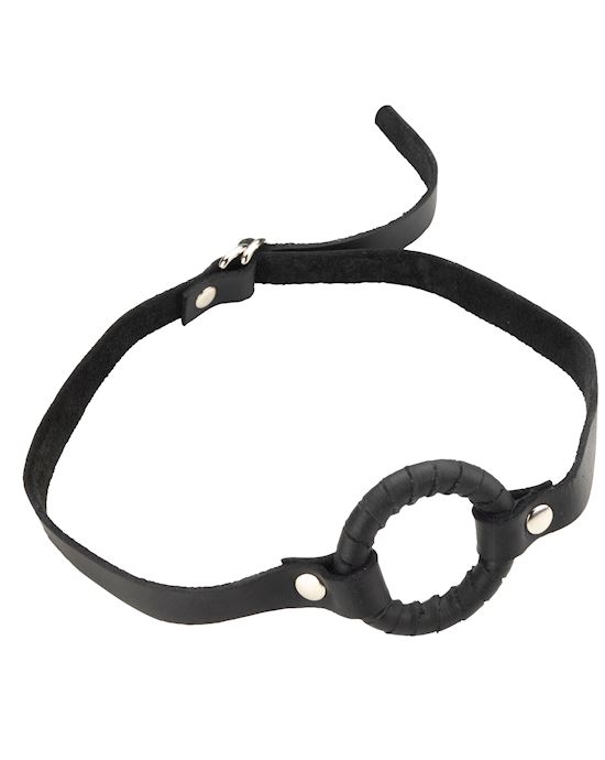 15 O-ring Leather Mouth Gag