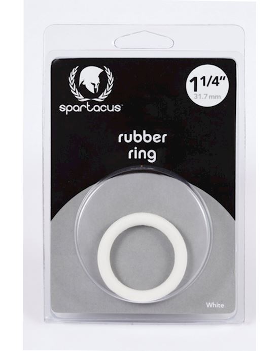 125 Rubber Cock Ring White