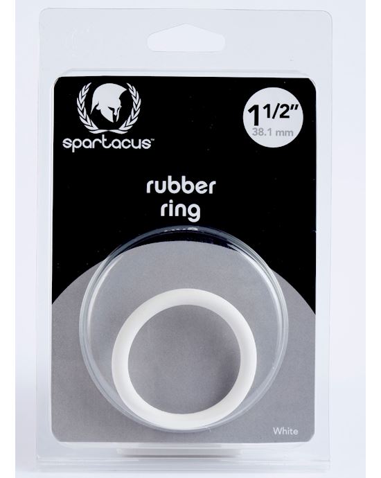15 Rubber Cock Ring White