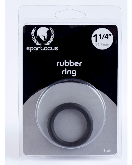 125 Rubber Cock Ring Black