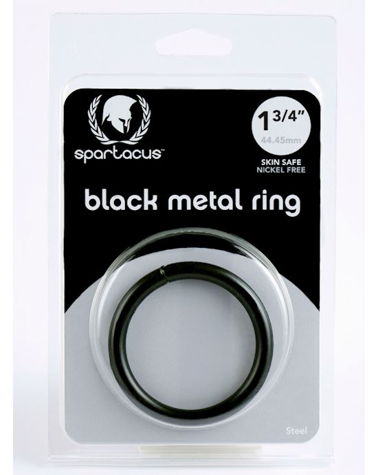 175 Steel Cock Ring Black