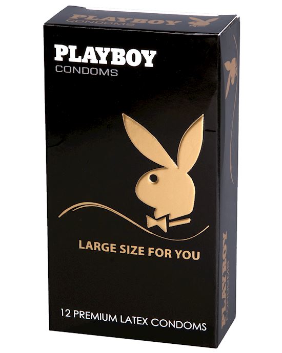 Playboy Condoms Large Size For You 12 Pack