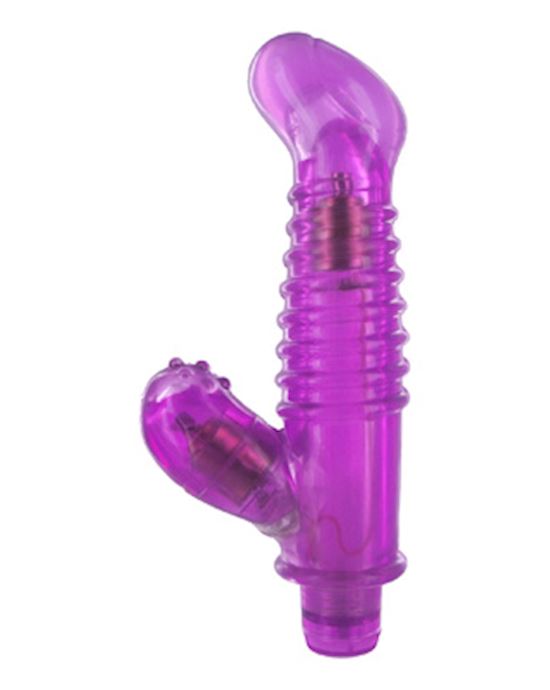 Violet Spiral Dual Stimulator Vibe