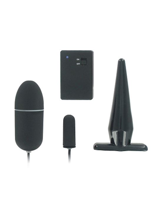 Remote Control Butt Plug And Bullet Vibe Combo