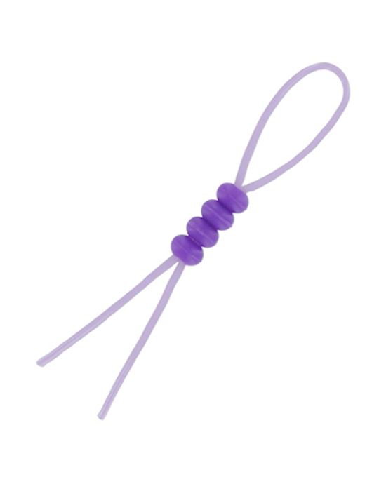4-way Adjustable Cock And Ball Tie Purple