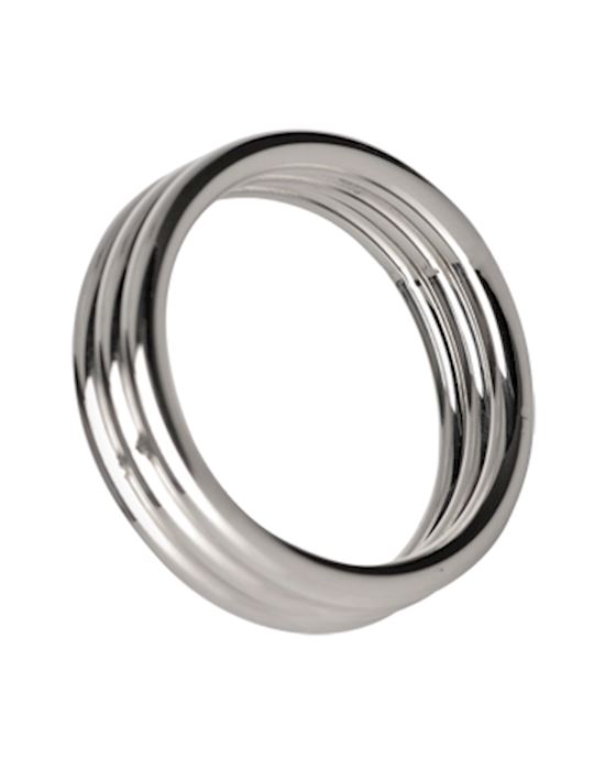 Echo 175 Inch Stainless Steel Triple Cock Ring