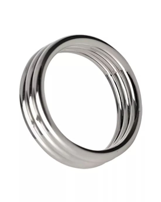 Echo 2 Inch Stainless Steel Triple Cock Ring