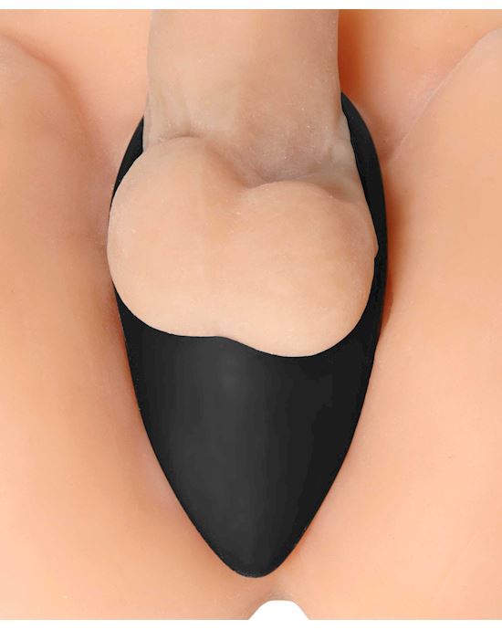 Taint Teaser Silicone Cock Ring and Taint Stimulator 175 Inch