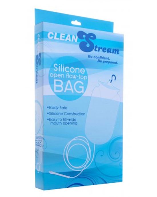 Silicone Open Flow Top Douche And Enema Bag