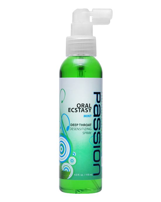 Oral Ecstasy Mint Flavored Deep Throat Numbing Spray- 4 Oz