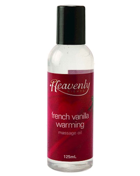 Heavenly Nights Warming Massage Oil French Vanilla