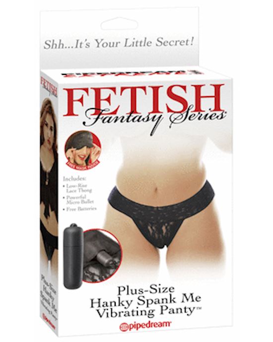 Fetish Fantasy Hanky Spank Me Plus Size Vibrating Panties