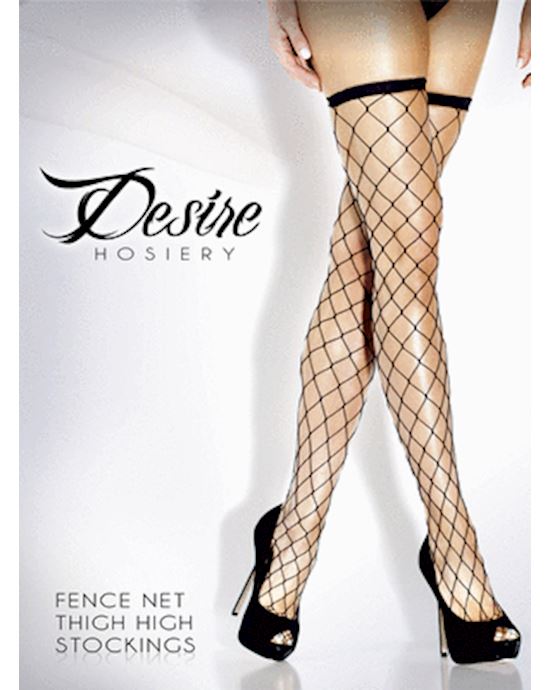 Desire Hosiery Fence Net Thigh High Stockings T9024st