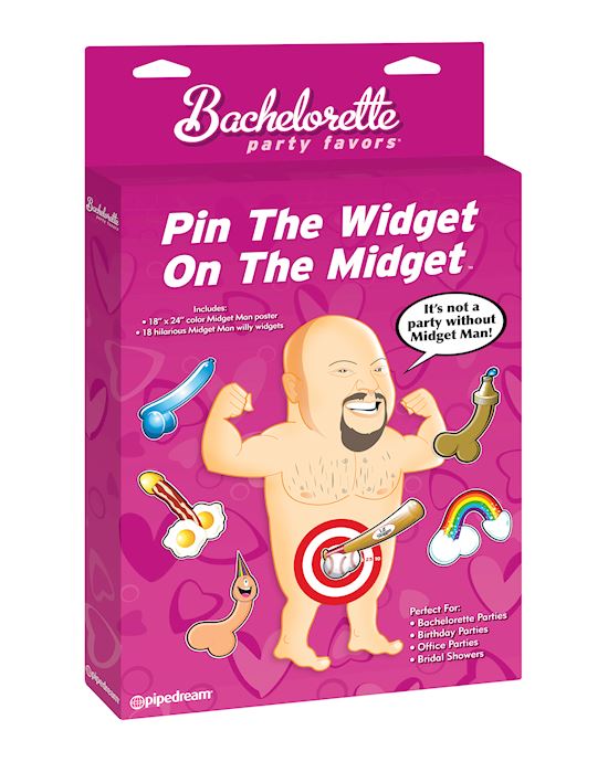 Bachelorette Party Favors Pin The Widget On The Midget