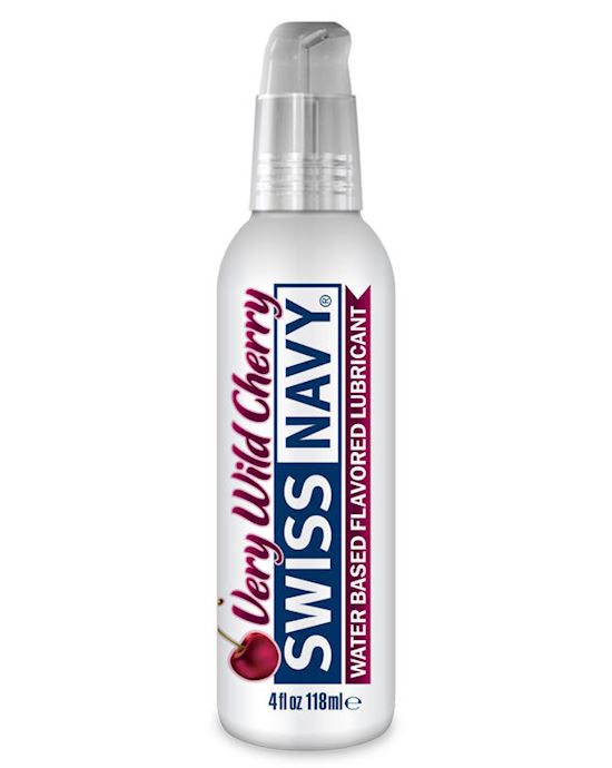 Swiss Navy Water Base Flavored Lubricant Very Wild Cherry 4oz 118ml