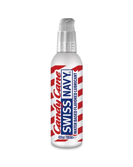 Swiss Navy Water Base Candy Cane Flavoured Lubricant 4oz 118ml