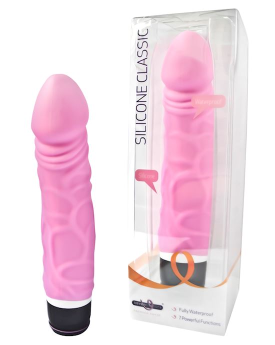 Silicone Classic Vibrator - Thick Veined